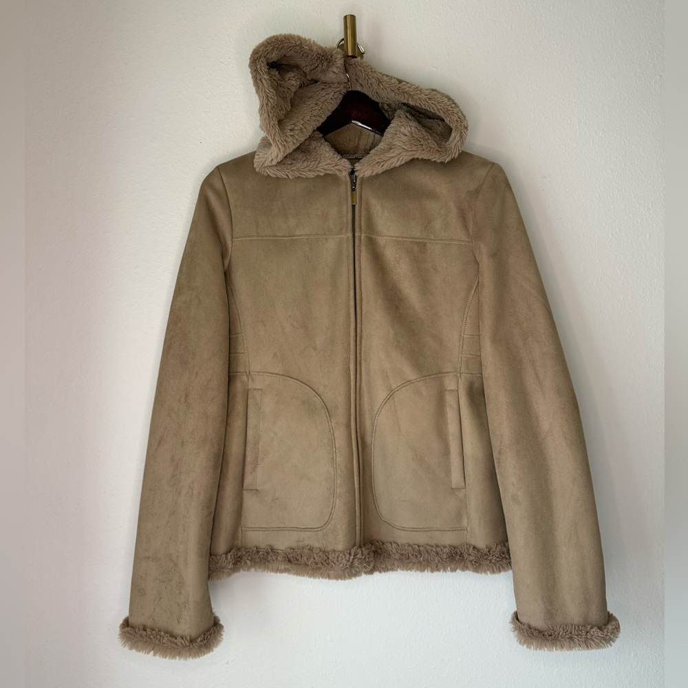 Jones New York Faux Shearling Jacket size S